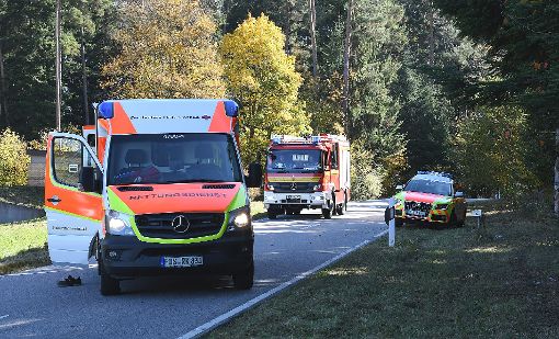 Bei einem Unfall nahe Eutingen (Kreis Freudenstadt) ist ein Transporter von der Fahrbahn abgekommen und gegen einen Baum geprallt.  Foto: Hopp
