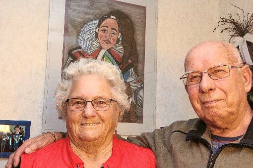 Ein Herz und eine Seele: Die Schwenninger Marie und Max Glass sind seit 60 Jahren verheiratet.  Foto: Heinig Foto: Schwarzwälder-Bote