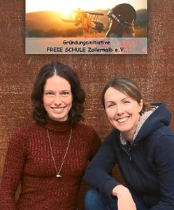 Miriam Baermann (links) und Sonja Nerz werben für die geplante Freie Schule. Foto: privat Foto: Schwarzwälder-Bote