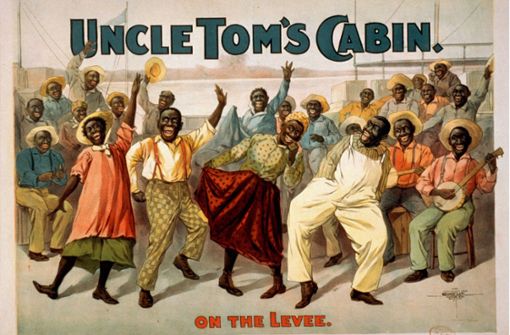 Ein Theaterplakat von 1899: als Schwarze geschminkte Weiße führen Afroamerikaner als fröhliche Naivlinge vor. Foto: imago/United Archives International
