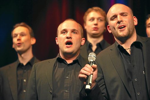 Mit Schmelz in den Stimmen wollen sich die Jungs von CalvVoci am Sonntag ins Finale des SWR4-Chorduells singen. Foto: Maier