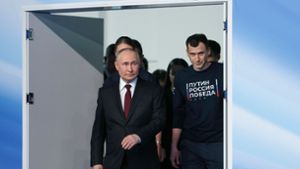 Kremlchef Putin lässt Rekordergebnis verkünden