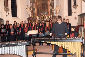 Der Owinger Kirchenchor gibt am Sonntag ein Adventskonzert. Mit von der Partie ist Marimbaspieler Wolfram Stifel. Foto: Stifel/Archiv Foto: Schwarzwälder-Bote