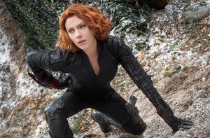 Scarlett Johansson als Black Widow (Natasha Romanoff) in einer Szene des Kinofilms «The Avengers: Age of Ultron» Foto: Marvel