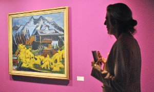 Schafherde in Davos: Das 1938 entstandene Gemälde ist die letzte Arbeit des Künstlers. Es stand auf seiner Staffelei, als er sich aus Angst vor dem Einmarsch der Nazis mit zwei Pistolenschüssen das Leben nahm. Foto: Ungureanu