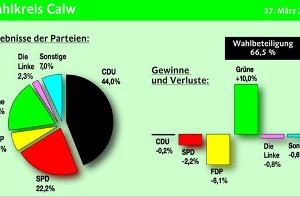 Der Kreis Calw wird im neuen Landtag mit nur einem Abgeordneten vertreten sein. Foto: sb