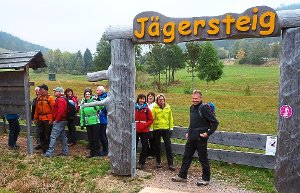 Die Wandergruppe des Schwarzwaldvereins Tennenbronn am Jägersteig.  Foto: Verein Foto: Schwarzwälder-Bote