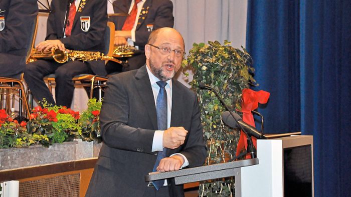 Martin Schulz hält flammende Rede