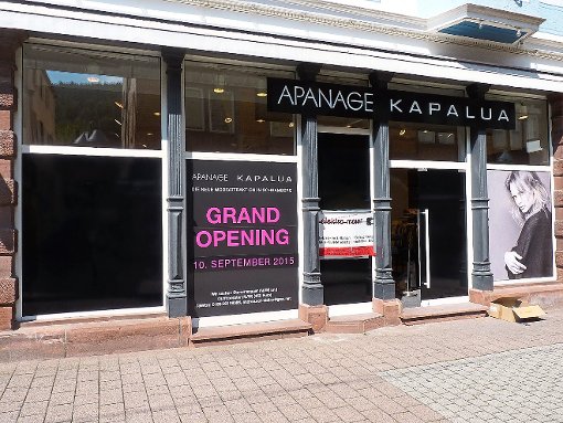 Apanage-Mode hat die für gestern angekündigte Eröffnung um wenige Tage verschoben. Foto: Kaiser