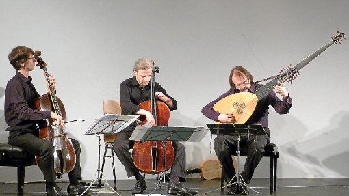 Johannes Berger (von links), Dmitri Dichtiar und  Thorsten Bleich spielten Arien ohne Worte. Fotos: Kosowska-Németh Foto: Schwarzwälder-Bote