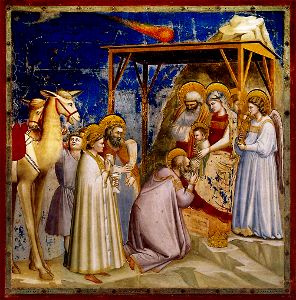 Den Stern von Bethlehem zeigt dieses Bild des Malers Giotto zur Geburt Christi.  Foto: Sternwarte Foto: Schwarzwälder-Bote
