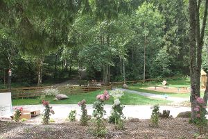 In diesem idyllischen Park von Maria Tann wird am Samstag, 22. Juli, das erste Open-Air-Konzert mit Vanessa Mai, Nicki mit Band und Sasito & Friends veranstaltet. Foto: Schimkat