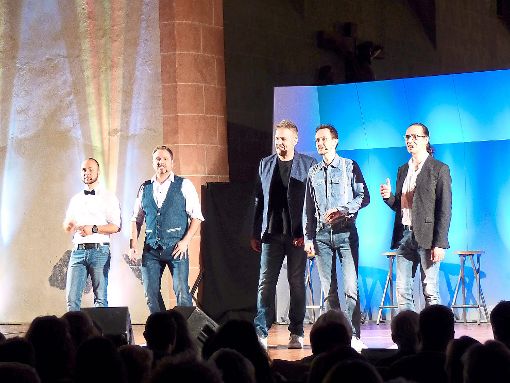 Die Wise Guys: Björn Sterzenbach, Nils Olfert, Dän Daniel Dickopf, Sari Marc Sahr und Eddi Hüneke. Foto: Kouba Foto: Schwarzwälder-Bote