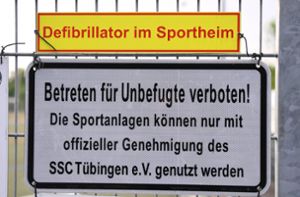 Ein Defibrillator im Sportheim wie hier beim Landesligisten SSC Tübingen? Eher die Ausnahme als die Regel. Foto: imago/Ulmer Pressebildagentur