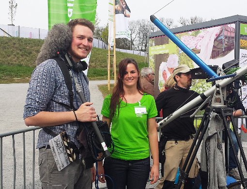 Sarah Kleiner hat erste Erfahrungen vor der Kamera bei den Dreharbeiten zum Film Landschaftsgärtner-Cup Baden-Württemberg 2016 gesammelt. Foto: Thomann