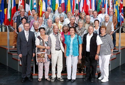 Meßstetter CDU-Mitglieder haben den Europaageordneten Norbert Lins (links) in Straßburg besucht. Foto: EU Foto: Schwarzwälder-Bote