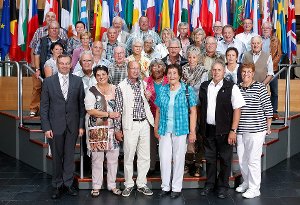 Meßstetter CDU-Mitglieder haben den Europaageordneten Norbert Lins (links) in Straßburg besucht. Foto: EU Foto: Schwarzwälder-Bote