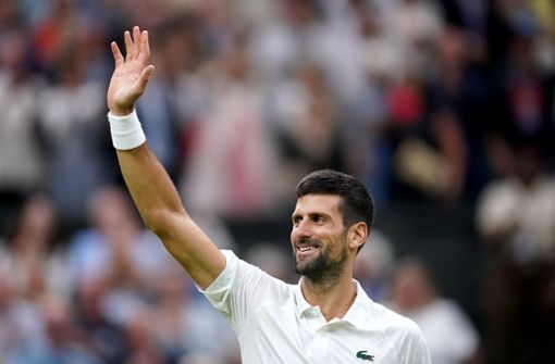 Novak Djokovic trifft im Finale von Wimbledon auf Carlos Alcaraz. Foto: dpa/John Walton