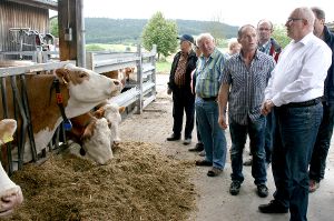 Unionsfraktionschef Volker Kauder spricht über die Herausforderungen in der  Landwirtschaft in der heutigen Zeit. Foto: CDU Foto: Schwarzwälder-Bote