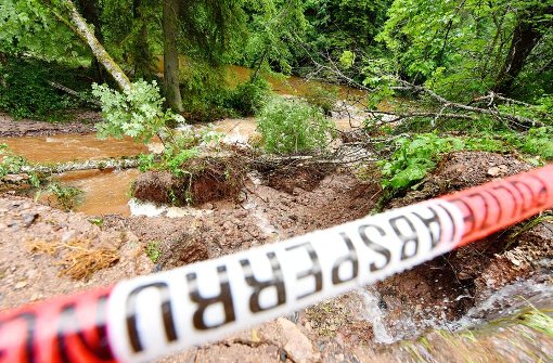 Schwere Schäden nach Unwetter: Die Wutachschlucht im Schwarzwald bleibt gesperrt. Foto: dpa