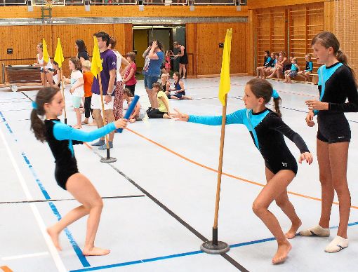 Spiel, Spaß und Sport werden  das Gaukinderturnfest in Bad Dürrheim am Sonntag prägen. Besondere Aufmerksamkeit wird dabei den Pendelstaffeln über 12 x 25 Meter zuteil werden.  Foto: Maier