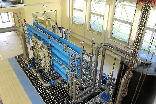 Die Nanofiltrationsanlage sorgt für weicheres Trinkwasser. Foto: Steinmetz Foto: Schwarzwälder-Bote