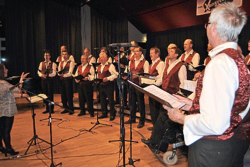 Die Sänger des Gesangvereins Eintracht begeisterten die Besucher beim Konzert unter dem Motto Pop und Schlager. Foto: Bantle Foto: Schwarzwälder-Bote