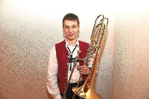 Fabio Beilharz  ist neuer Leiter der Jugendkapelle des Musikvereins  Rötenbach.  Foto: Maier Foto: Schwarzwälder-Bote