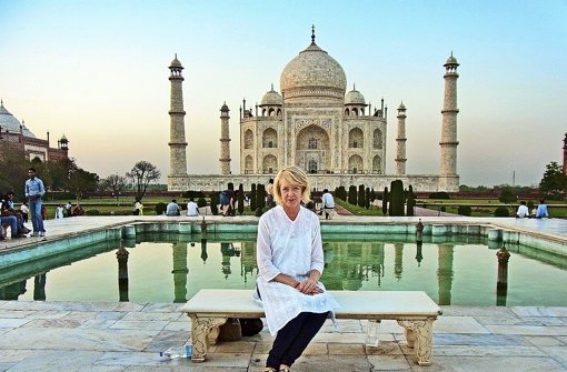 Meike Winnemuth im indischen Agra. Foto: Verlag