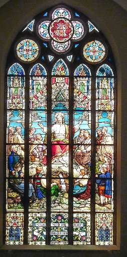 Das geförderte Glasfenster in der Stadtkirche. Foto: Schuler Foto: Schwarzwälder-Bote