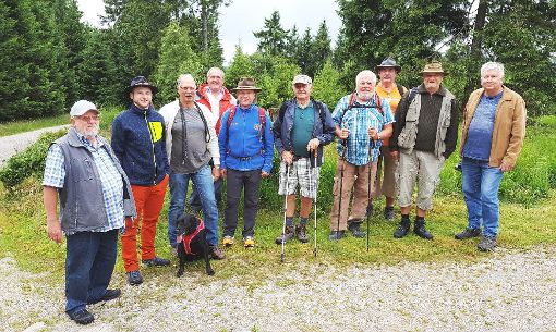 Die Wandergruppe des Männergesangverein Straßberg war im Schwarzwald. Foto: Born Foto: Schwarzwälder-Bote