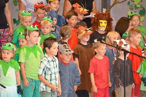 Die Kinder führen eine Musical auf und begeistern damit das Publikum.  Fotos: Wagner Foto: Schwarzwälder-Bote
