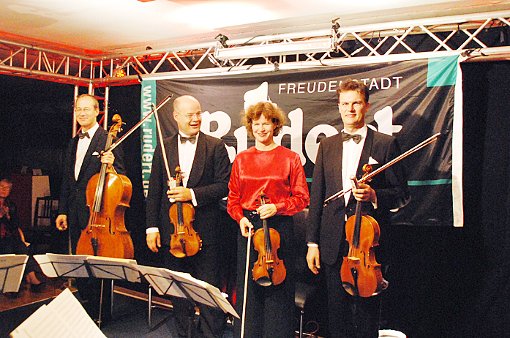Gast der ersten Stunde und Höhepunkt des Rudert-Festivals: Das Mandelring-Quartett, das in diesem Jahr ein sprachloses Publikum zurückließ.  Foto: Eberhardt Foto: Schwarzwälder-Bote