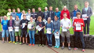 Alle Finisher beim Oberkollbacher Coolathlon und Cool-Triathlon wurden mit Urkunden und Sachpreisen belohnt. Foto: SV Oberkollbach Foto: Schwarzwälder-Bote