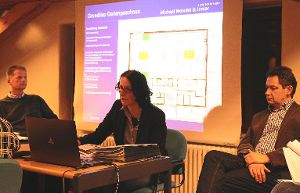 Architektin Verena Burchert informierte über   die Sporthallenpläne.  Foto: Gegenheimer Foto: Schwarzwälder-Bote