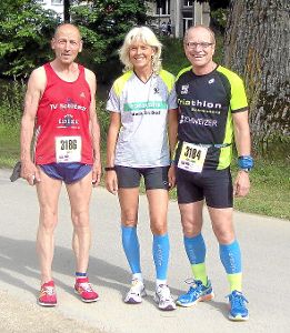 Leonid Schäfer, Ingrid Meyle und Hans-Jürgen Krischak vom Lauftreff Schiltach. Foto: Frei Foto: Schwarzwälder-Bote
