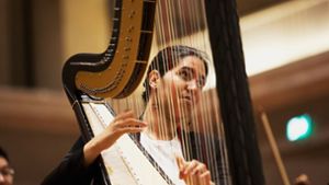 Im Alberto-Ginastera-Harfenkonzert zu hören: Alexandra Bidi Foto: ARD/Daniel Delang