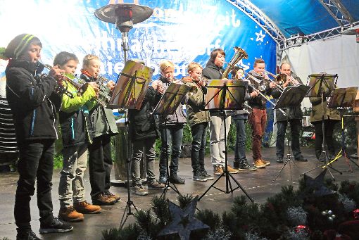 Das Bläserensemble der Jugendmusikschule Baiersbronn sorgte für schwungvolle Unterhaltung.   Fotos: Braun Foto: Schwarzwälder-Bote