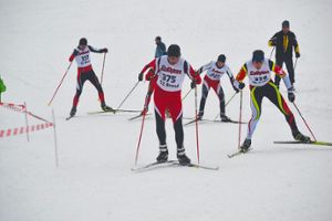 Spannende Duelle lieferten sich die Sportler bei den Skilanglauf-Landesmeisterschaften in Neukirch.  Foto: Junkel Foto: Schwarzwälder-Bote