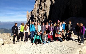 Hoch hinaus ging es für AMG-Schüler in den Südtiroler Alpen. Foto: Schule Foto: Schwarzwälder-Bote
