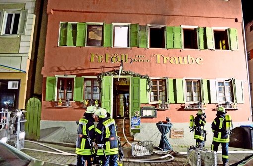 Frau stirbt bei nächtlichem Brand in der Franziskanergasse in Esslingen Foto: SDMG