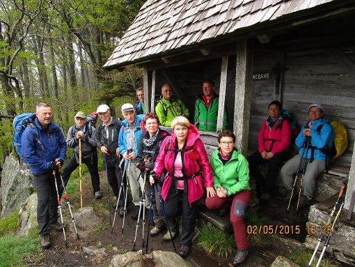 Die anspruchsvolle dreitägige Tour führte auch über den Gschasifelsen  Foto: Schwarzwaldverein Foto: Schwarzwälder-Bote