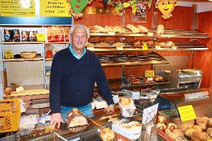 Die Bäckerei-Konditorei Haag eröffnet im März nächsten Jahres auf dem Altensteiger Marktplatz ein Eiscafé. Unser Bild zeigt den Geschäftsführenden Gesellschafter Lothar Volz. Foto: Köncke