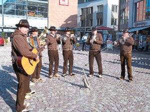 Die Golmer Buam sorgten beim Aktionstag  des Handwerks für die musikalische Unterhaltung.   Foto: Mehne Foto: Schwarzwälder-Bote