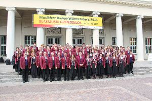 Das Winzelner Orchester stellt sich der Jury in Karlsruhe mit großem Erfolg. Foto: Verein Foto: Schwarzwälder-Bote