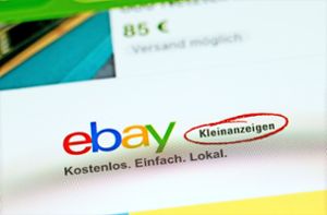 Gleich mehrere Kunden hat die Angeklagte  bei Ebay-Kleinanzeigen  übers Ohr gehauen. (Symbolbild) Foto: dpa/Silas Stein