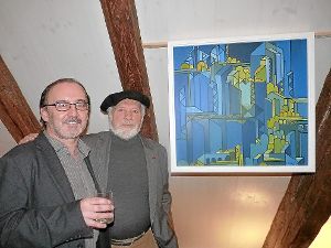 Thomas Hafen (links) stellte Werner Kenngott den Besuchern des MiMa vor.  Foto: Jehle Foto: Schwarzwälder-Bote