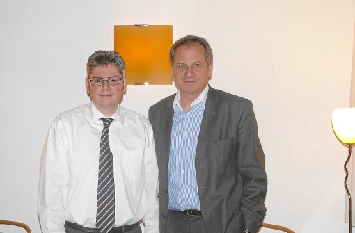 Reinhold Gall (rechts) mit Tobias Frommann. Foto: Privat Foto: Schwarzwälder-Bote