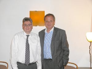Reinhold Gall (rechts) mit Tobias Frommann. Foto: Privat Foto: Schwarzwälder-Bote