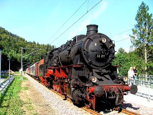 Fahrten mit dem Dampfzug werden   am kommenden Sonntag wieder  im Murgtal angeboten.    Foto: Eisenbahnfreunde Foto: Schwarzwälder-Bote